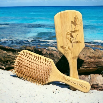 100% Bambusz hajkefe (Minden hajtípusra de vékonyszálú, sérült hajra kifejezetten ajánlott)